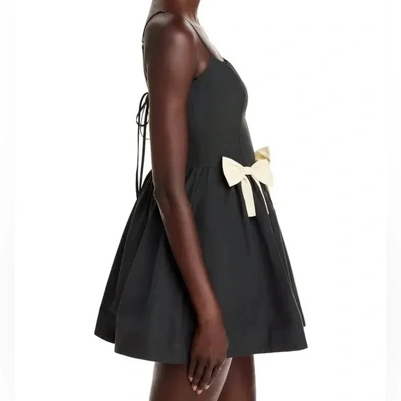 Ciao Lucia Neroni Mini Dress with Bow Detail - Picture 3 of 9